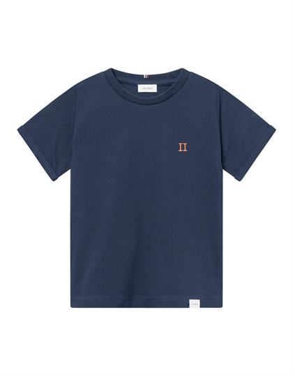 Les Deux T-shirt Nørregaard - Dark Navy/Orange